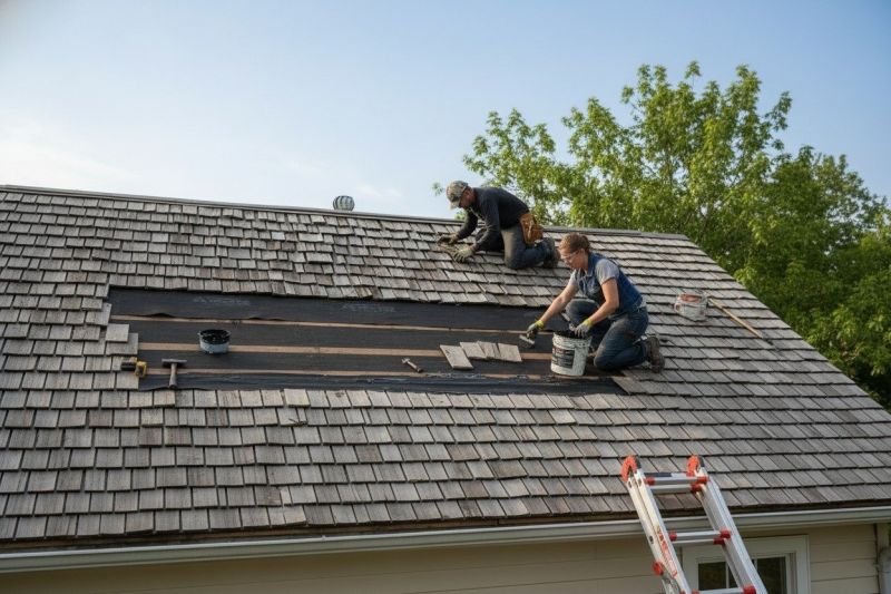 Wood Shake Roof Repair For Cracked, Split, And Rotting Shakes